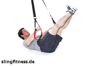 sling-training_Bauch_Assisted Crunch mit gestreckten Beinen von Seite zu Seite_2